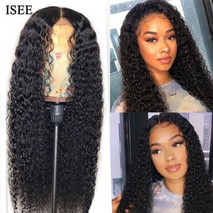 For Women Malaysian Lace Closure Human Hair Wigs U Part Wigs Kinky Curly Lace Front Human Hair Wigs