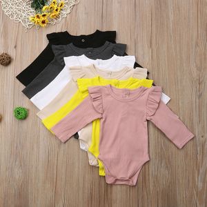 New Kids Article Pit Pagliaccetto manica lunga Autunno Baby Boy Girls Tute solide Boutique di moda Abbigliamento per neonati casual M2272