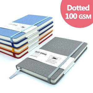 A5弾丸点雑誌プランナークロスハードカバー100gsm 160ページドットノートブックオフィスチョルメモ帳用品ステーショナリーT200727