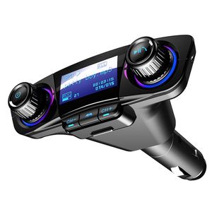 Carro Áudio MP3 Player Kit FM Transmissor Handsfree Sem Fio Bluetooth FM Transmissor LCD AUX Modulador Inteligente Carregador Dual USB Carregador