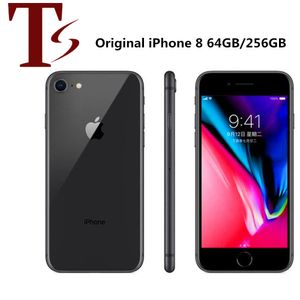 Reformada Apple iPhone original 8 4,7 polegadas impressão digital iOS A11 Hexa Core 2 GB RAM 64/256GB ROM 12MP Desbloqueado 4G LTE SMART Phone 1pc