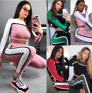 Fashion-Woman Workout Sets Sport Suit Clothes Sports T Shirt and Pants Gym Sportswear Fitness Clothing Yoga Set Tracksuit Active Wear