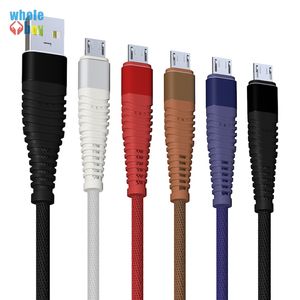 2M Micro / Type-C Cabo USB para Samsung 2M Fast Charging Data Sync Micro USB Cable Carregador para Cabos de Telefone Celular Android