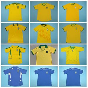 1957 1998 2000 2002 2006 Retro Vinatge Fußball DUNGA Trikot CARLOS KAKA PELE ADRIANO FRED DROGBA LAMPAR RONALDO Fußballtrikot Kits B-X