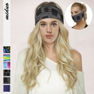 여성 여자면 스포츠 요가 머리띠 붕대 머리띠 Headwrap 헤어 액세서리 보헤미안 스트라이프 탄성 레오파드 머리띠 터번