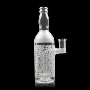 7Inch Hookahs White Water Bubbler Bong 14mm Female Thick Bottle Dab Rig With Smoking Accessories