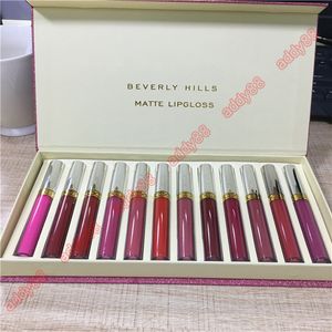 BEVERLY HILLS MATTE lipgloss rossetto lucidalabbra set 12 colori Collezione rossetti Lipgloss setlip glossrossetto in magazzino DH