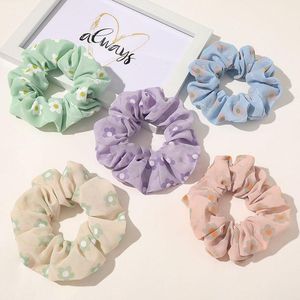 2020 38 Стили Rope Женщины Девушки Scrunchies INS Цветочный плед Полосатый шифон Hairbands Elestic Резиновые волос Держатель Tie волос Аксессуары для волос