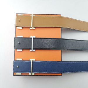 2023 Bältesdesigner för män Fashion Buckle Leather Belt 7 Färger