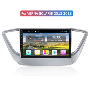Car Video Radio for HYUNDAI VERNA SOLARIS 2012-2018 Android 10 GPS Navigation Bluetooth Touch screen WIFI Audio Stereo Multimedia