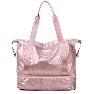 Resor Bagage Duffle Bag Nylon Gymväska Torka våtseparation Yoga Multifunktion Handväskor Stor kapacitet Shoulder Overnight Bag CX200718