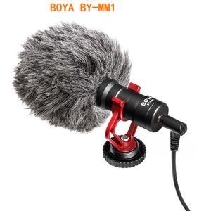 BOYA BY-MM1 Microfone On-Camera Video Recording Mic Microfone para iPhone Sony Camera Xiaomi DJI Osmo bolso DSLR
