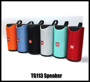 TG113 Altifalante Bluetooth sem fios Speakers Subwoofers Handsfree Chamada Perfil Stereo Baixo Baixo Suporte TF USB Cartão AUX Line In Hi-Fi DHL