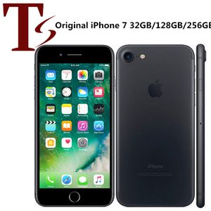 Renoverat original Apple iPhone 7 4,7 tums fingeravtryck iOS A10 Quad Core 2GB RAM 32/128 / 256GB ROM Låst 4G LTE-telefon