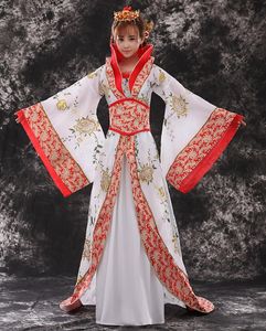 Женщины Tang Dynasty Императорская одежда Wu Zetian Prightce костюм женский Hanfu одежда китайская принцесса сцена танцевальная производительность