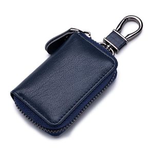 Portafogli chiave in pelle PU di lusso Borsa portachiavi per auto con cerniera unisex Mini borse portaoggetti per signore e signori