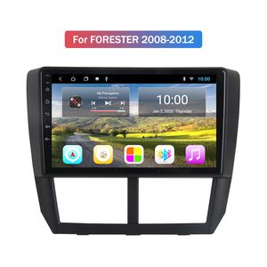 2 Din Head Unit 10 Inch Car Stereo Video Dvd Player with Bluetooth Android System Gps Navigation for FORESTER 2008-2012