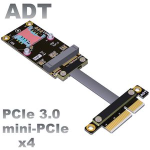 PCIe x4 to mini PCIe extension cable support wireless network card MINI PCI-E to pci-e X4 mpcie Flexible Flat Cable