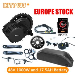 Bafang BBS03 100MM E Bike Kit 1000W Mid Drive 120MM 68MM Elektro Moteur двигателя Электрический велосипед с батареей 48V17.5AH