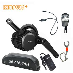 Mid Drive 8Fun kit Motor 250W Bicycle Kit 36V with Bike Battery Li-ion 15.6AH Capacity DIY Conversion Ebike