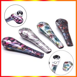 Spoon Smoking Pipe Portable Creative Journey Herb Tobacco Pipes E Cigarette Mini Metal Pipe Hand Smoking Pipe with Magnets Gift Box