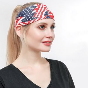 Old Cobbler 2021 European and American Hair Band printing Headwear Sports Yoga Headband Sweat absorption Stop Wide brimmed scarf Wholesale customization YWGX-01