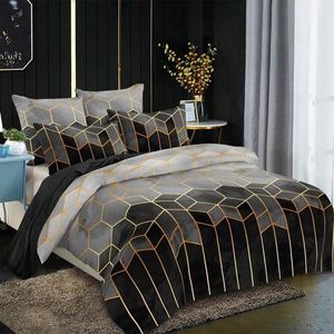 Designer Ped Calders Zestawy Szczotkowane Zestawy pościelowe Duvet Cover Pillow Shams Home Decor Pościel Zestaw Queen King Bedclothes