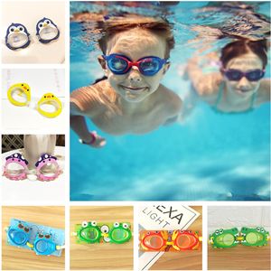 Cute Kids Swimming Goggles Cartoon Print Silicone Anti Fog Swimming Glasses Children Diving Surfing Goggles Boys Girls Diopter Goggles