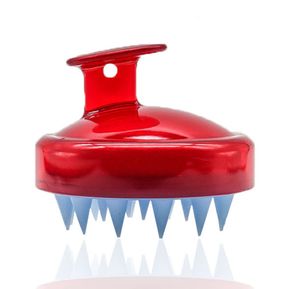 DHL Ücretsiz Silikon Şampuan Fırça Şampuan Saçağı Masaj Fırçası Rahat Silikon Saç Yıkama Tarak Vücut Banyosu Spa Zayıflama Masaj Fırçası