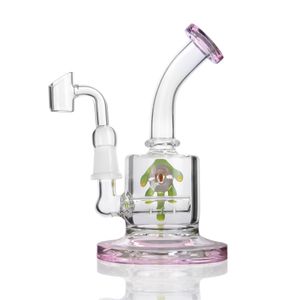 B￤gare Bong Hosahs R￶ker r￶ret Heady Glass Oil Rigs Glass Vatten Bongs Dab Accessories With 14mm Banger