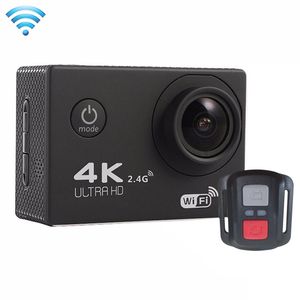 4K Action Camera F60R WiFi 2.4g Fjärrkontroll Vattentät Video Sport 16mp / 12mp 1080p 60fps Dykningskamera 6 färger