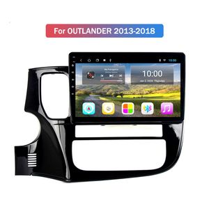 Nawigacja GPS Head Head Head Video Headrest Odtwarzacz DVD Radio Din Radio dla Mitsubishi Outlander 2013-2018