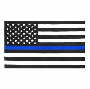 USA-Flagge, direkt ab Werk, Großhandel, 3 x 5 Fuß, 90 cm x 150 cm, Polizeibeamte der USA, US-amerikanische Polizei, dünne blaue Linie, Flagge EEA1786