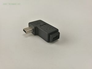 300 шт. / Оптовая продажа телефона мини-автобус левый изгиб мини-USB женщина к мини-штептеру адаптер зарядное устройство конвертер