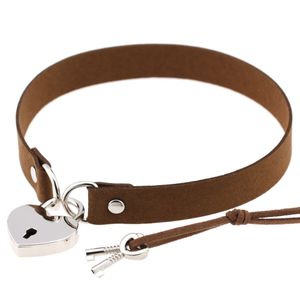 Love Heart Lock Choker Ожерелье воротники с ключевой подругой женские ожерелья Will и песчаные модные украшения