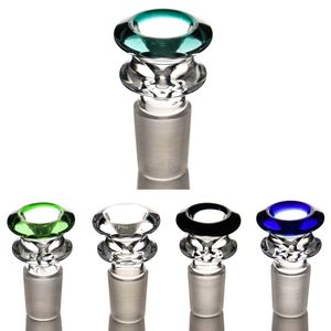 Tigelas para cachimbo de água 14mm 18mm tigela de vidro para fumar Bong colorido tigelas masculinas peça para cachimbo de água Dab Rig