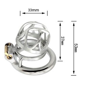 Men's Penis Chastity Cage CB Chastity Lock Ring Abstinence Penis Lock Ring Masturbation Anti-Derailment Alternative Bondage