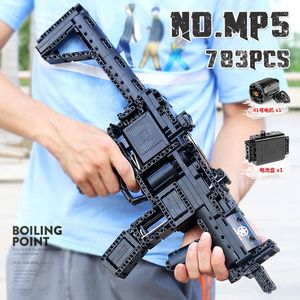 전동 MP5 기관단총 빌딩 블록 MouldKing 14001 783pcs 기술 시리즈 MOC-29369 벽돌 어린이 교육 크리스마스 선물 어린이를위한 생일 장난감