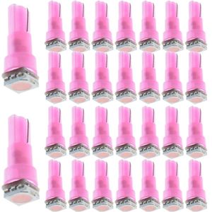 T5 LED BULB Dashboard Dash Lights Pink 12V SMD Wedge Base Car Truck Instrumentindikator AC-lampa Auto Interior Tillbehör 37 73 74 79