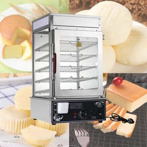 Stainless steel electric steamer 220V bread steamer surrounded by tempered glass commercial bread steamer bread machine 1200W