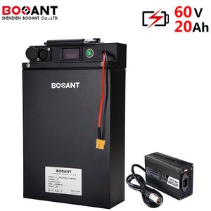 Electric scooter battery 60V 20Ah 1500W E-bike lithium ion pack 16S for LG 18650 with 5A Charger metal case