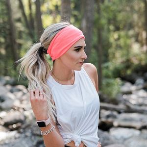 Solid Color Yoga Sport pannband Svettband Hood Gym tränar Fitness Cycling Running Head Bands Snood for Women Men mode Will and Sandy