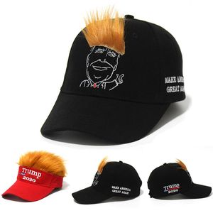 ファッションデザイナー刺繍の手紙面白いかつら米国大統領選挙スポーツカジュアルな野球ボール帽子男性女性のための帽子