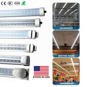 T8 8ft LED-Röhren Licht Single Pin FA8 8ft LED-Lampen 45W 72W 120W V-förmige LED-Leuchtstoffröhren AC 85-265V Lagerbestand in den USA
