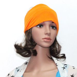 Bonbonfarbenes, breites Stirnband, elastisches Yoga-Sport-Handband, modisches, einfaches Haarband für Damen, Kopfbedeckung, Wickel