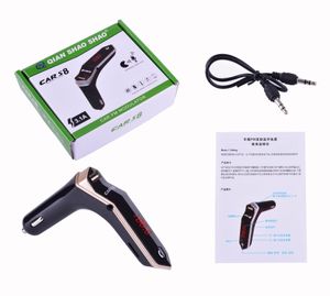 CAR S8 LED Display Wireless Bluetooth Car Kit FM Transmitter 3.1A USB Charger Portable MP3 Player Handsfree Call Support TF With Box 70pcs l