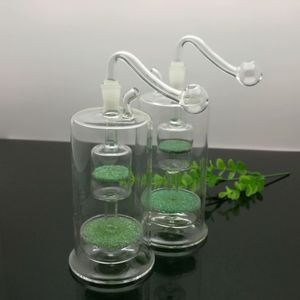 Avrupa ve Americaglass boru gaz verici sigara boru su Cam bong Klasik çift kum çekirdek filtrasyon cam su şişesi Sıcak satış