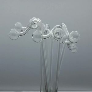 Europe and Americaglass pipe bubbler smoking pipe water Glass bong Thin glass long curved pot