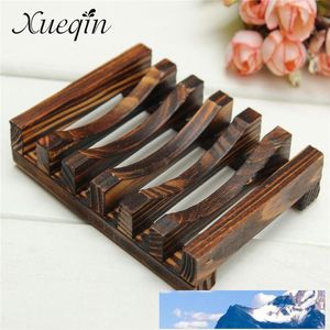 Handmade Wooden Bathroom Wood Soap Dish Box Container Kitchen Tub Sponge Storage Cup Rack Soap Holder