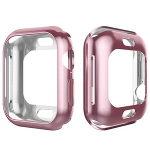 Caixa de quadro TPU para Apple Watch 40mm 44mm 38mm 42mm Series 5 4 3 2 1 Casos de cobertura de prote￧￣o para o p￡ra -choque de bandas iwatch